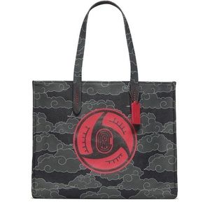 COACH 84708 Coach x Michael B. Jordan *Naruto* tote 42 Military Black